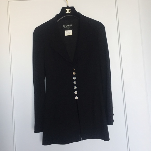 Chanel Boutique Authentic Classic Black Jacket